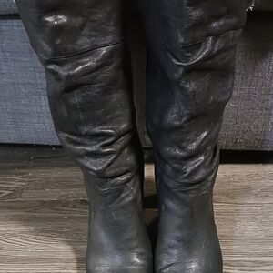 Nine West Black Heeled Boots